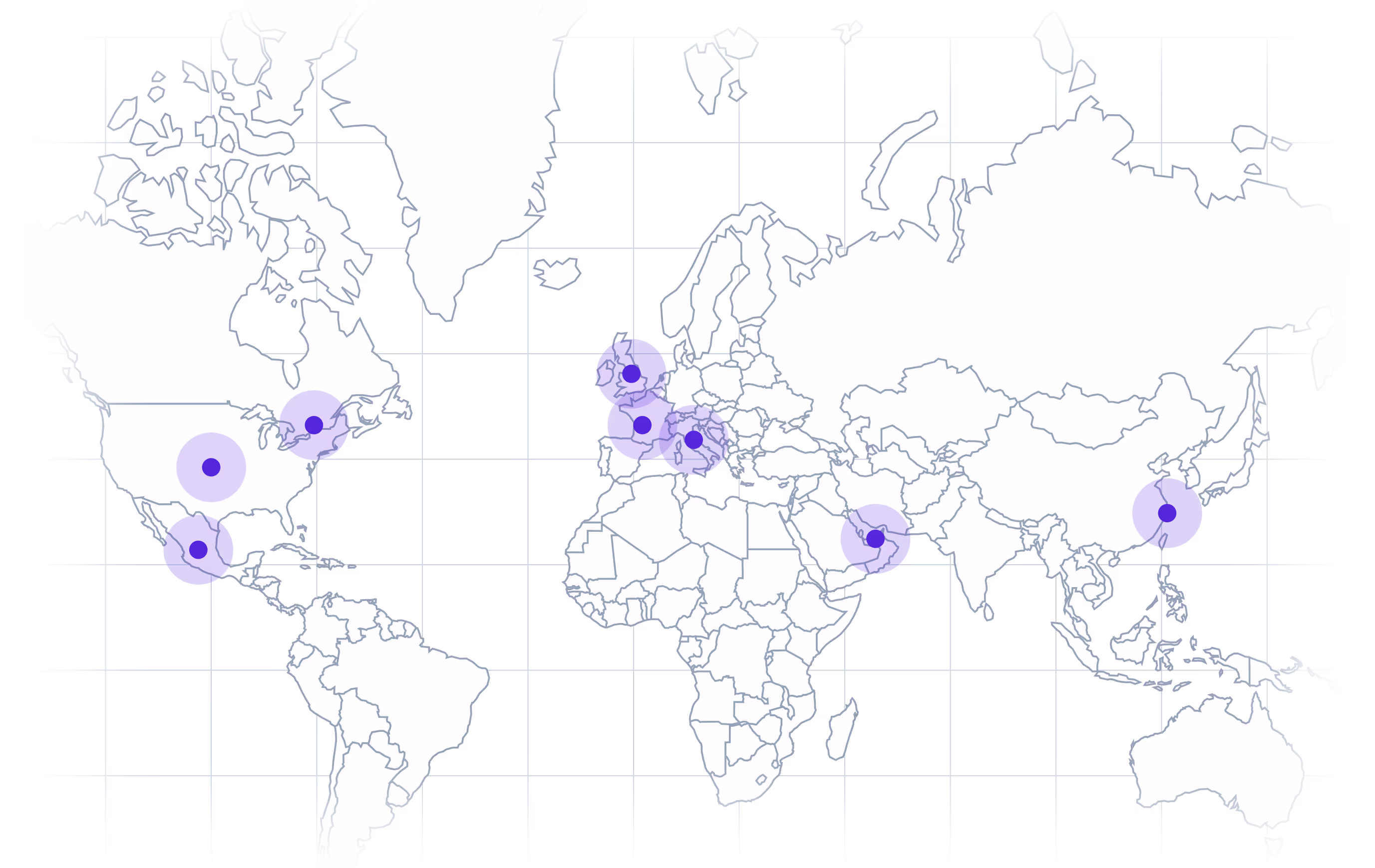 Map of global fulfillment services by OrderGrid