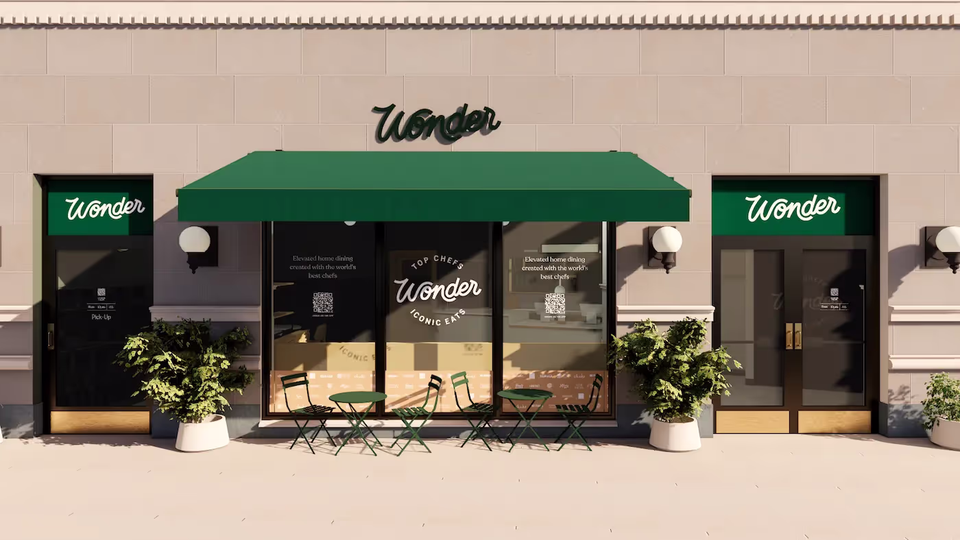 A photo of a Wonder supermarket from the outside